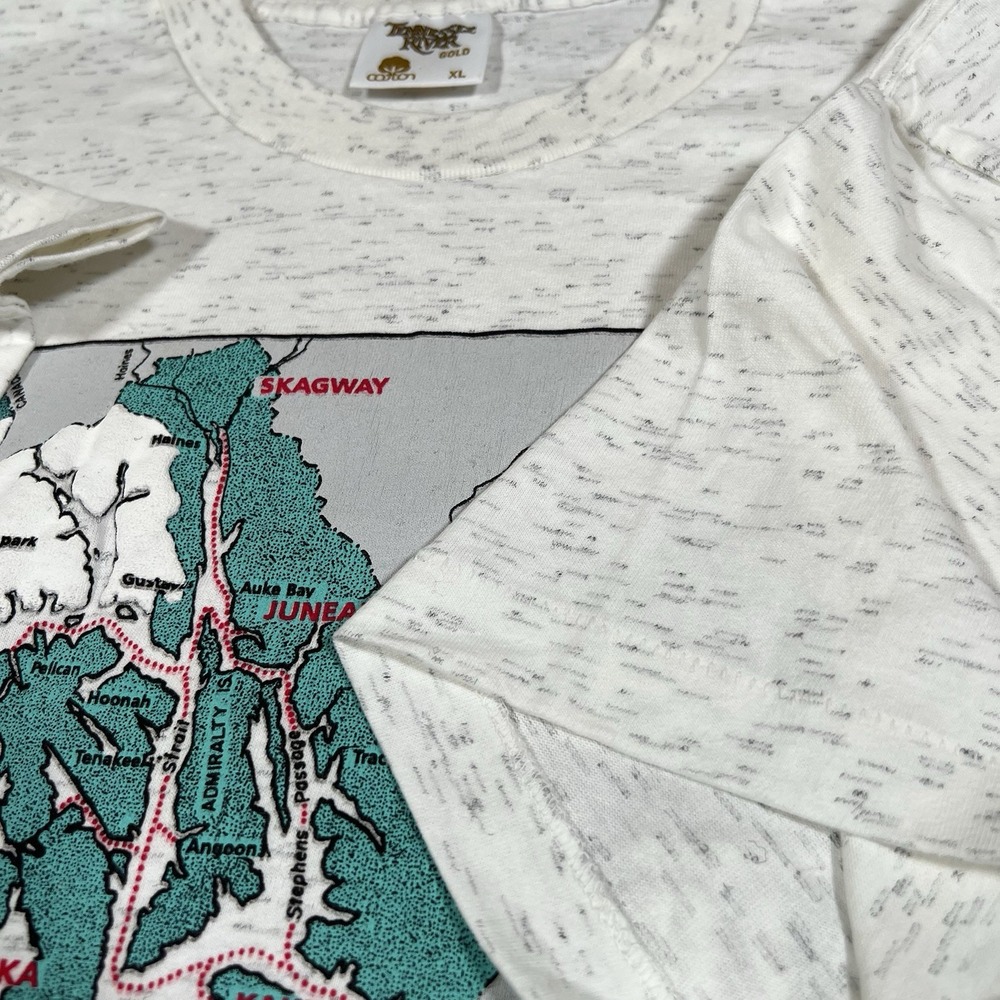 Vintage Alaska T Shirt XL Inside Passage Tennessee River Gold‎ Tag Single Stitch - Picture 7 of 15